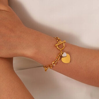 BRACELET "CŒURS",