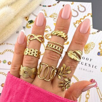 BAGUE "FEUILLES