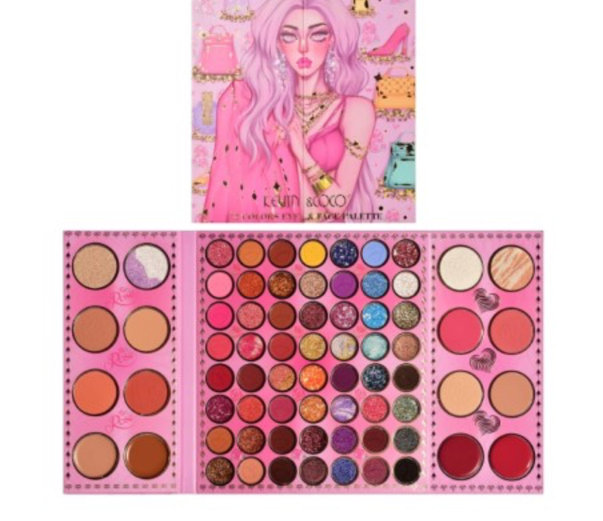 PALETTE XXL FASHION NOVA GIRL 72 COULEURS KEVIN & COCO
