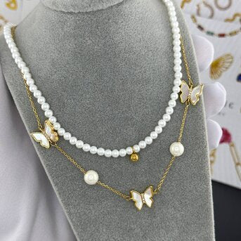 COLLIER, ACIER PLAQUÉ OR